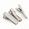 100 pcs 30MM 1.18" Square Hair Clips Alligator Teeth Clip Prong Womens Barrette Hair Bows Color Nickel view 1