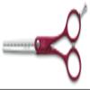 3 Claveles Duraluminium Hairdressing Scissors Sculpting Red 5.5 Inches view 1