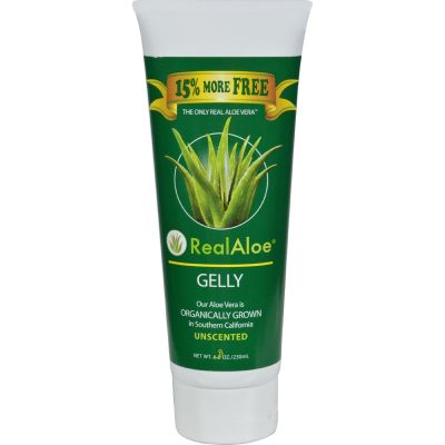 Real Aloe - Organically Grown Aloe Vera Gelly Unscented - 6.8 oz. by Real Aloe