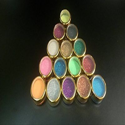 15 x 5 gram Glitter Color Jars with Gold lids for Glitter Tattoos Pink Blue Gold red Silver