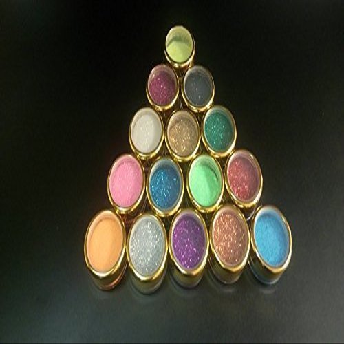 15 x 5 gram Glitter Color Jars with Gold lids for Glitter Tattoos Pink Blue Gold red Silver