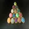 15 x 5 gram Glitter Color Jars with Gold lids for Glitter Tattoos Pink Blue Gold red Silver view 1