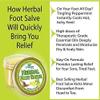 Foot Salve Herbal Balm Cream - Balsamo pomada crema herba de Los pies featuring Peppermint, Tea Tree plus 10 botanicals Creation Farm view 4