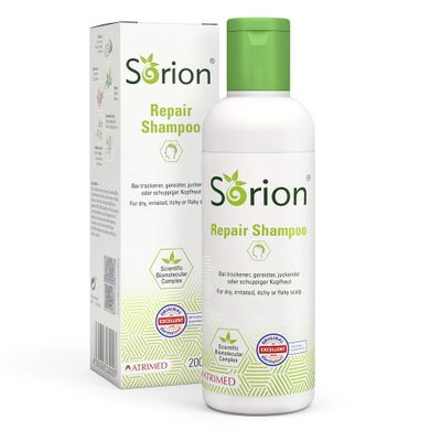 Sorion Shampoo - Psoriasis and Eczema Scalp Care with Coconut oil, Neem and Curcuma (200 ml) by Sorion