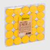 Briancasa Scented Moccoli Lemongrass 25 Pieces Paraffin Wax, Yellow, Unique, Unit view 2