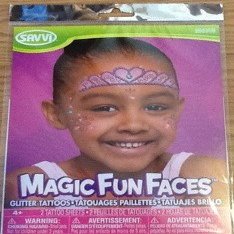 Magic Fun Faces Glitter Tattoos