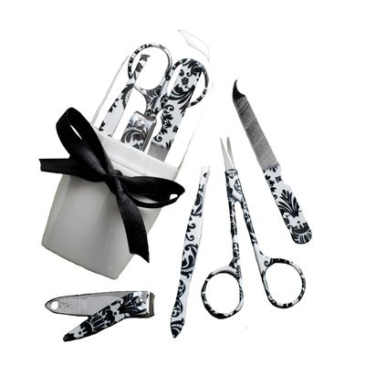 FASHIONCRAFT 5929 Pretty Damask Design Manicure Sets, Pack of 40