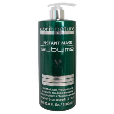 abril et nature - Sublime - Hydrating Repair Mask - For Damaged, Thick, and/or Porous or Afro Hair - Hyaluronic Acid - Softens and Repairs - Professional Hair Mask - 1000 ml
