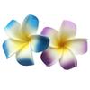 2 PCS Set of 7cm Hawaiian Frangipani Plumeria Foam Head Flower Beach Hair Clip (Blue + Violet) view 1