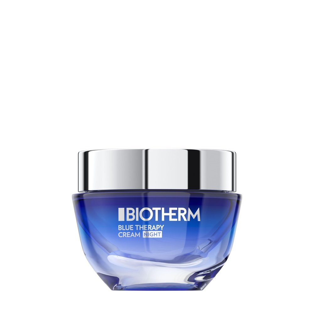 Biotherm Blue Therapy Night Cream, Moisturizing Anti-Aging Night Cream with Biotech Plankton, Targets Signs of Aging, Reduces Wrinkles & Dark Spots, Improves Firmness Overnight, 1.7 Fl. Oz.