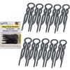 Good Hair Days Hair Pins - 2 1/2" Plastic, U-shaped Magic Grip Hairpins, Strong Durable Pins For Fine, Thick & Long Hair, Styling Accessories - Black, Set of 10 view 1
