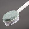 Helping Hand Company Long Handled Foot Scrub Brush with Pumice Stone. Bath and Shower Scrubber. Hard Skin Scrubber and Exfoliating Foot Stone. 21" / 53cm Bendable Long Handled Sponge for Disabled view 2
