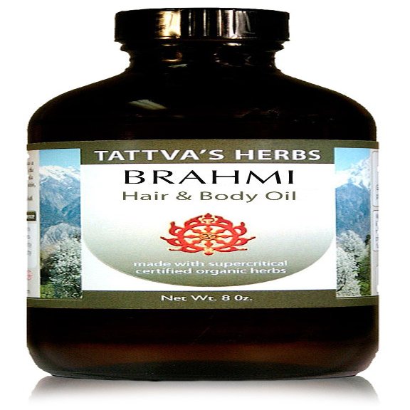 Tattva's Herbs Brahmi Ayurvedic Hair Oil 8oz  Scalp Nourishment & Growth, Non-GMO
