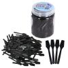 100 Pieces Cosmetic MakeUp Disposable Plastic 2.5" Spatulas For Skin Care Facial Cream Mask Spatula (BLACK) view 1
