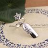 OLizee Sterling Silver Fingernail Ring Nail Decoration Finger Tip Ring Nail Art Charms Fashion Jewelry Accessories, C view 2