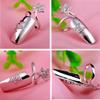 OLizee Sterling Silver Fingernail Ring Nail Decoration Finger Tip Ring Nail Art Charms Fashion Jewelry Accessories, C view 4