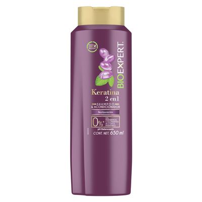Bioexpert 2 in 1 Shampoo and Conditioner - Keratina 650ml
