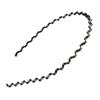 GazeKu New Wavy Shape Sports Black Hair Hoop Band Headband for Man and for Women view 1