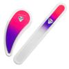 BONA Fide Beauty Glass Nail File Manicure Set, 2-Pieces Comfort Grip Ergonomic Drop Ergofile Czech Glass in Sleeves view 1