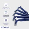 Dukal DR3879 Dawn Mist Grip-N-Glide Razor, Twin Blade, Blue Handle, Pack of 2000 view 3