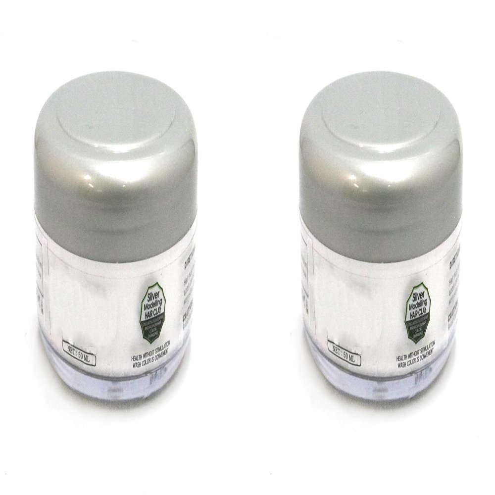 Style Counsel White Temporary Washlable Colored Hair Wax Mud Styling Clay