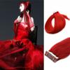 16-24Inch PU Tape in Remy Human Hair Extensions Straight Fashion 20pcs (24Inch 70grams, Red) view 1