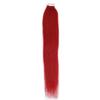 16-24Inch PU Tape in Remy Human Hair Extensions Straight Fashion 20pcs (24Inch 70grams, Red) view 2