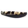 12 Cm Twisted Long tortoiseshell Barrett, handmade in France (White-tokyo/Black) view 1