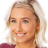 Hipsy Adjustable No Slip Wide Bling Glitter Headband 2-packs for Women Girls & Teens (Black & Rose Gold) view 3