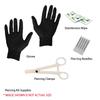 BodyJ4You 36PC PRO Body Piercing Kit - Nose Septum Ear Cartilage Lip Belly Navel Tragus Eyebrow - Rose Goldtone Steel 14G 16G BCR CBR Ring Barbell Spike - Tools Needles Gloves Clamps view 2