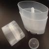 Goege 15 ML Clear Empty Plastic Oval Deodorant Containers Lip Balm Tubes with Lid Caps for Lipstick, Crayon,chapstick,homemade Lip Balm,BPA Free (100Pcs) view 3