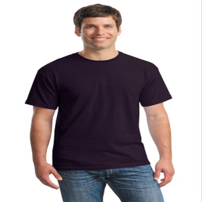 Heavy Cotton 100% Cotton Tshirt (G500) BlackBerry, 2XL (Pack of 12)