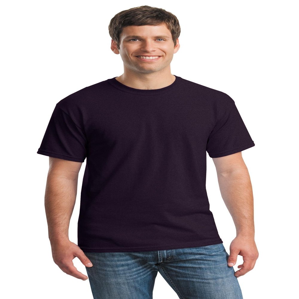 Heavy Cotton 100% Cotton Tshirt (G500) BlackBerry, 2XL (Pack of 12)