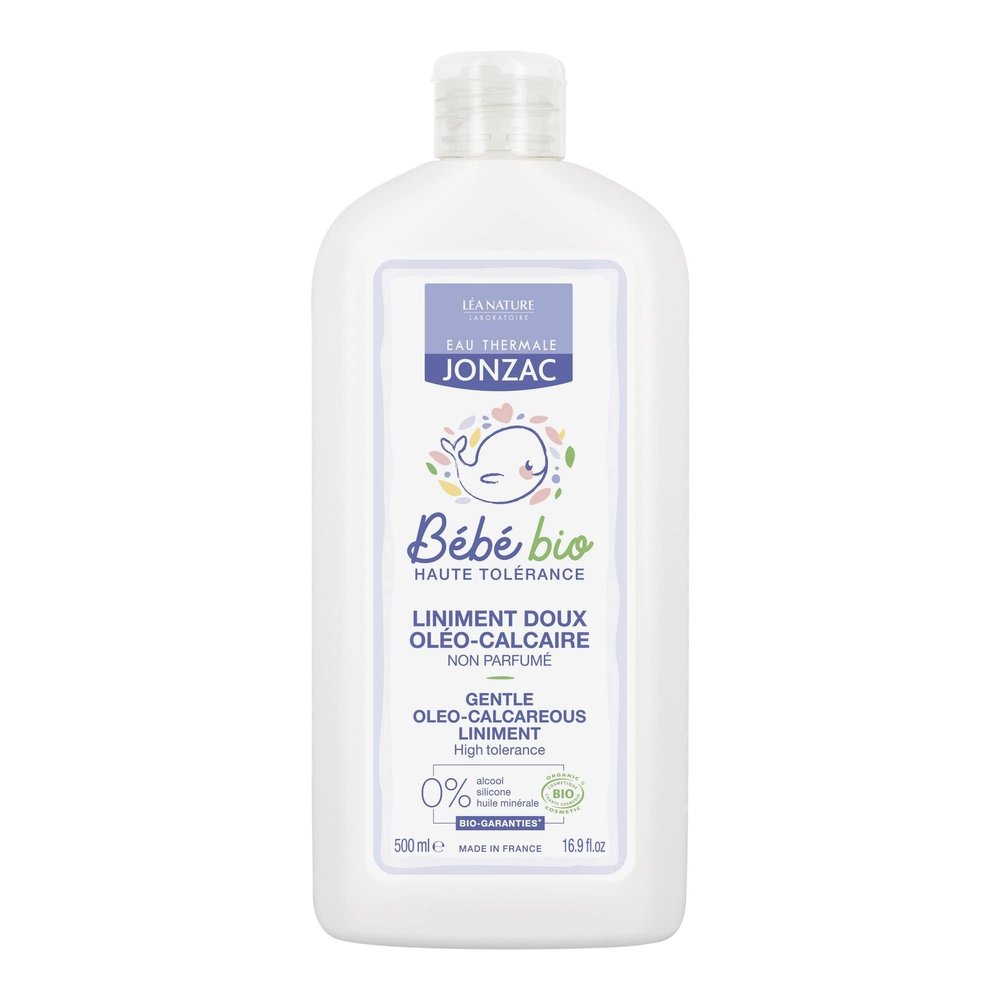 Eau Thermale Jonzac Diaper Change Special Formula Organic Cosmetic Baby Care Gentle Oleo-Calcareous Liniment, 500 ml