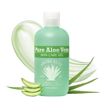 Aruba Aloe Pure Aloe Vera Gel Soothes, Hydrates, and Refreshes Skin 8.5 Oz Bottle