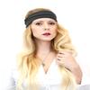 Wide Solid Stretch Fabric Headband (Grey) view 1