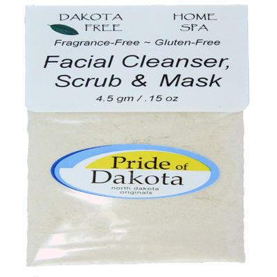 Dakota Free Facial Cleanser, Scrub and Mask 4.5 gm Single Packet