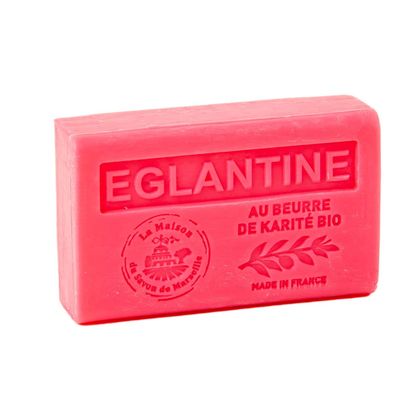 French Soap, Traditional Savon de Marseille - Eglantine Rose 125g