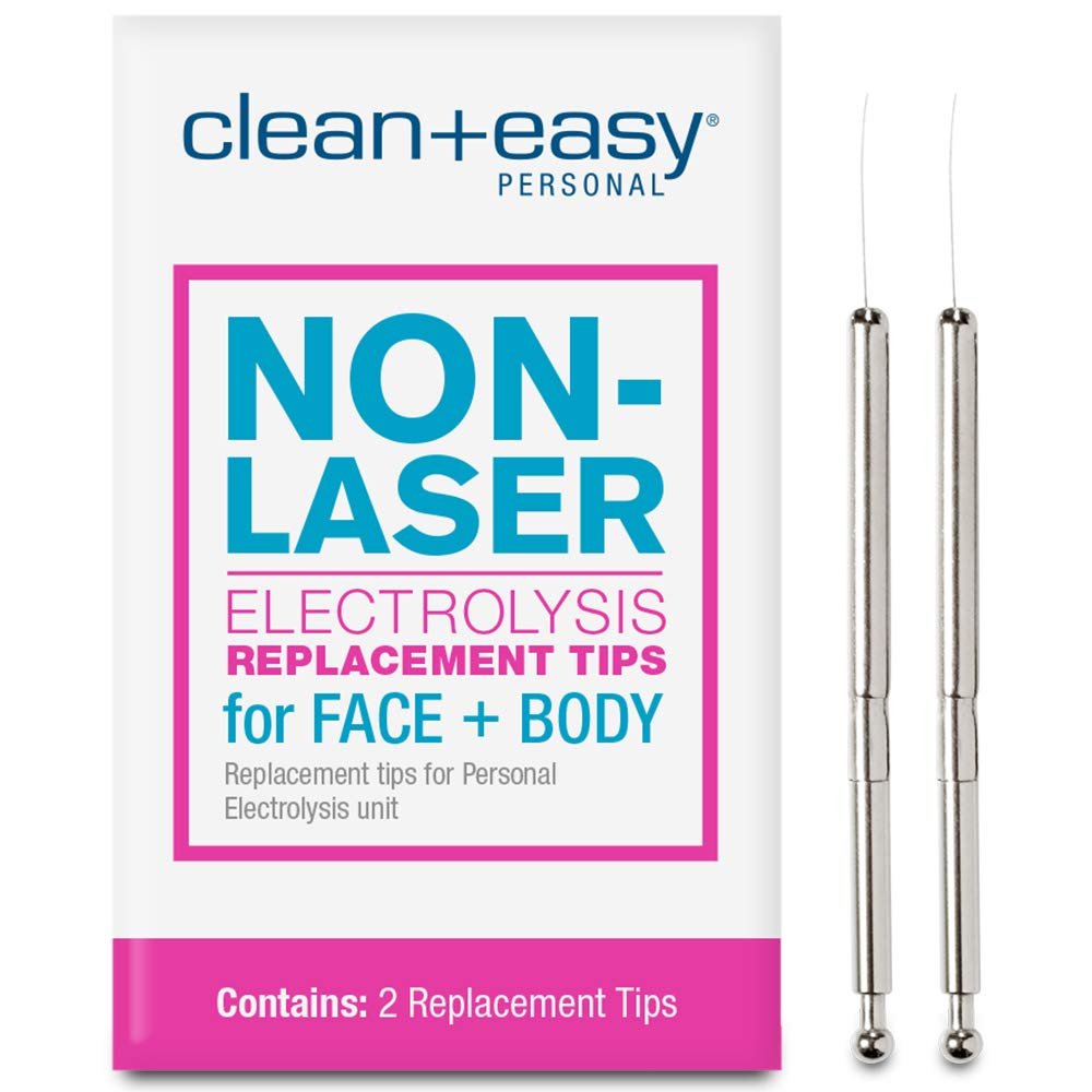 Clean + Easy Non-Laser Electrolysis Machine for Permanent Hair Removal - Painless Electrolysis Hair Remover for Face & Body, at-Home Device