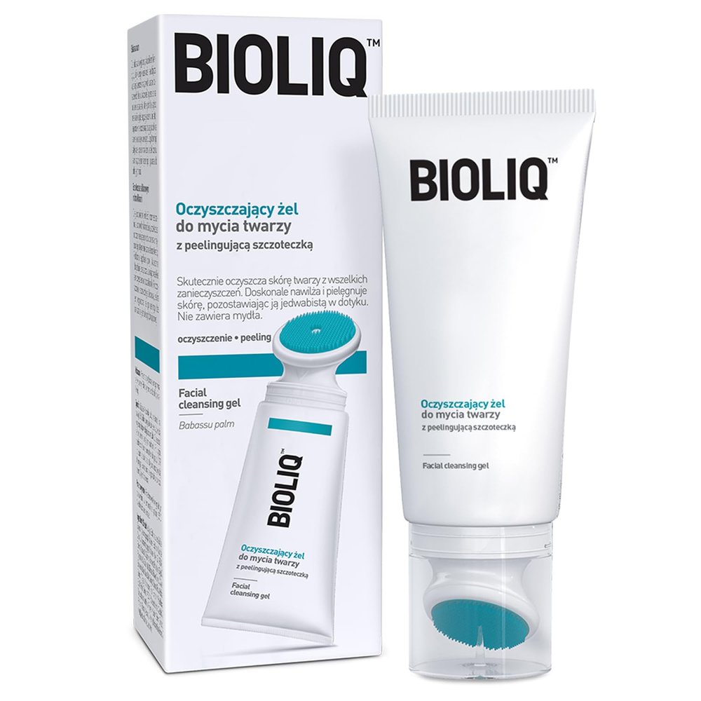 Bioliq - Clean Facial Cleansing Gel with Babassu Oil - Gentle Exfoliating Formula for Sensitive Skin, Soap-Free, Refreshing and Hydrating - 125ml