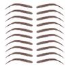 Beauti-Full Brows|Easy Application|Waterproof|10 Pairs|Temporary Tattoo Eyebrows: Simone (Dark Brown) view 1