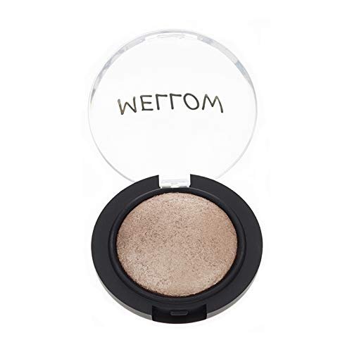 Baked Eyeshadow (Peach) - Creamy Long Lasting Eye Shadow for Everyday Makeup - Highly Pigmented Vegan, Cruelty-Free & Paraben Free Eye Makeup by Mellow Cosmetics - Peach