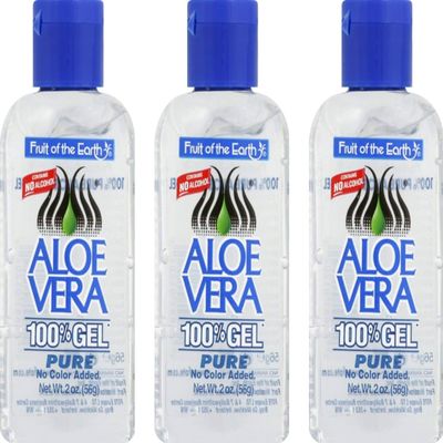 Fruit of the Earth Aloe Vera Gel, 2 oz (56 g) (Bundle of 3)