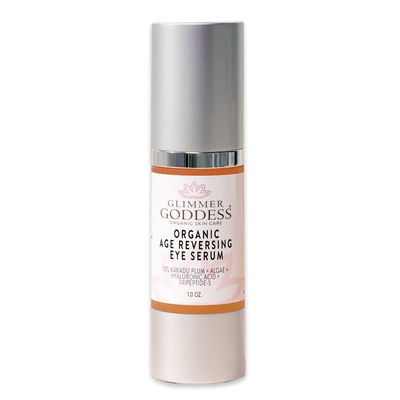 Glimmer Goddess Organic Hydrating Eye Serum with Peptides & Vitamin C, 1 oz