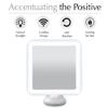 Fancii 10X Magnifying Lighted Makeup Mirror - Daylight LED Vanity Mirror - Compact, Cordless, Locking Suction, 6.5" Wide, 360 Rotation, Portable Illuminated Bathroom Mirror (Square) view 2