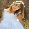 beautiful flower girl crown view 2