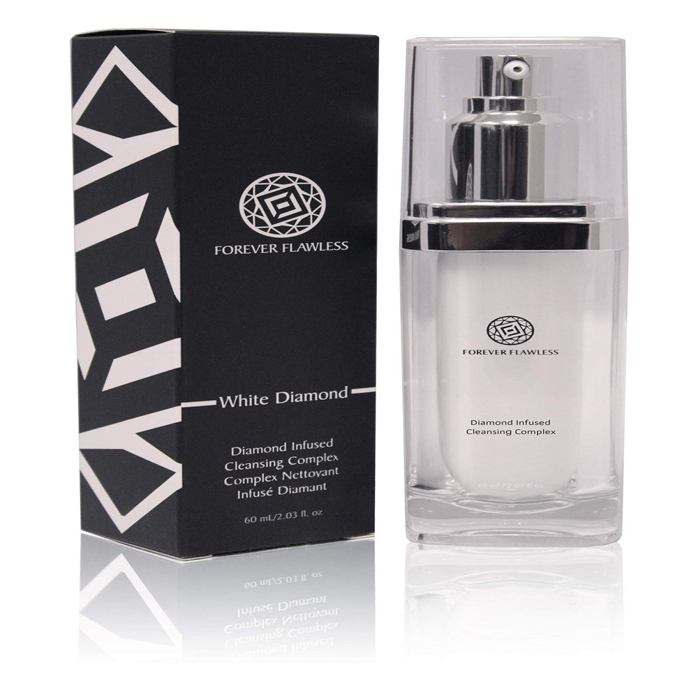 Forever Flawless Diamond Infused Facial Cleanser  Anti-Aging, Hydrating Face Wash with Vitamins A & E and Antioxidants  Gentle Daily Cleanser for All Skin Types, Men & Women (2.03 fl oz)