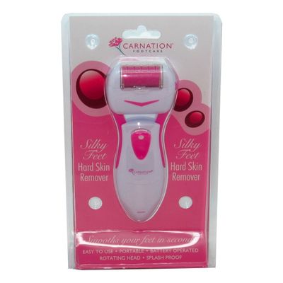 Carnation Footcare Silky Feet Hard Skin Remover Plus 2X Batteries Included