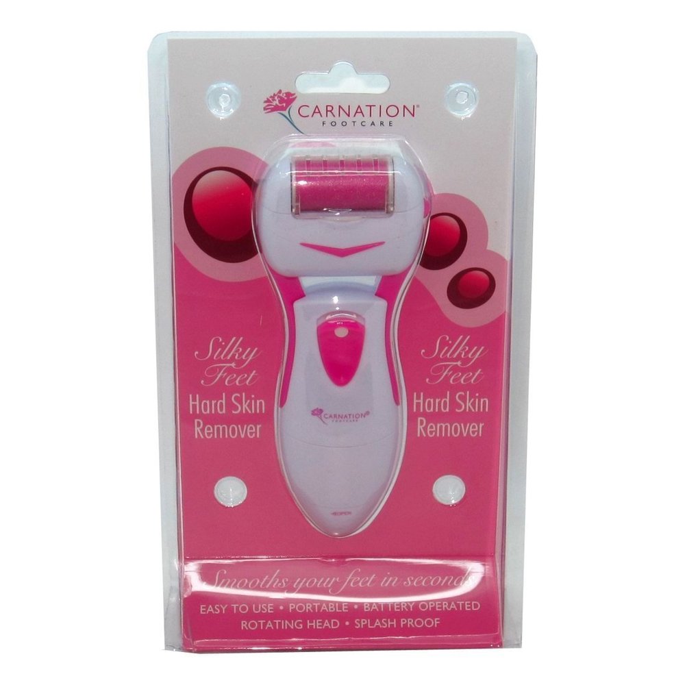 Carnation Footcare Silky Feet Hard Skin Remover Plus 2X Batteries Included