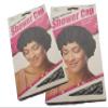 2Pcs Satin Lined Shower Cap Comfortable Elastic Band Bath Caps DRE103 Black view 1
